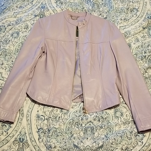 Danier Jackets & Blazers - Danier Lilac Leather Jacket *HOST PICK*